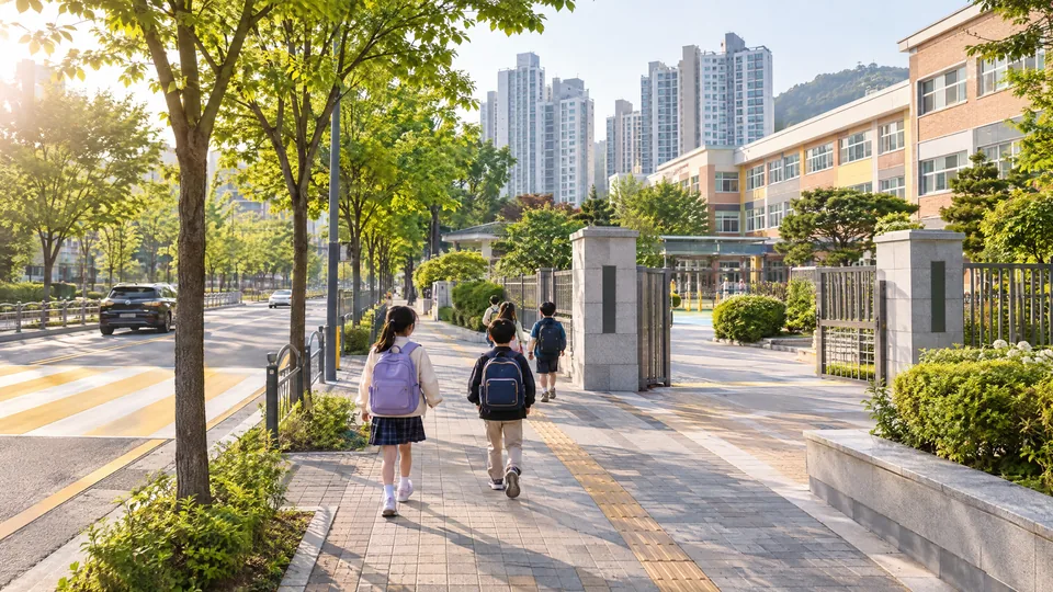 해링턴 플레이스 의정부역 등굣길 이미지컷(AI)